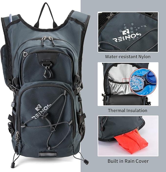 Hydration Backpack Pack with 2L Water Bladder 18L Hiking Backpack Women Men - Image 3
