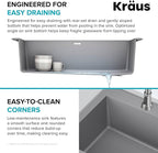 KRAUS Forteza 33-inch Drop In/Undermount Single Bowl Granite Kitchen Sink in - Image 8