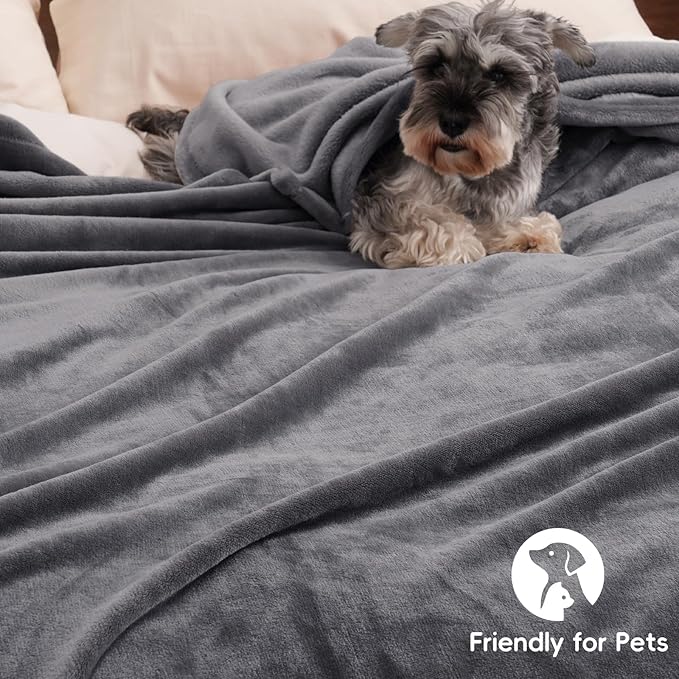 PHF Ultra Soft Fleece Blanket King Size, No Shed No Pilling Luxury Plush Cozy - Image 5