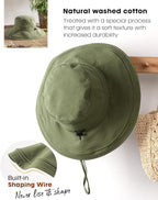 Sun Hats for Women Gardening Hat Wide Brim Ponytail Beach Sun Protection - Image 5