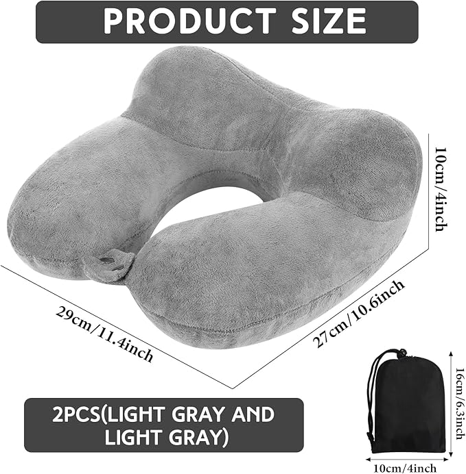Sintuff 2 Pack Inflatable Travel Pillow - Image 2