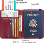 Passport Holder for Travel Passport Cover for Men Passport Wallet Case - Image 3