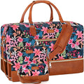 Weekender Bag for Women, Travel Duffel Bag Carry On Overnight Bag by ITIEZY