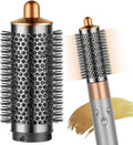 Round Volumizing Brush Attachment for Airwrap, Oval Shape, Hair Styling Tool,Gold
