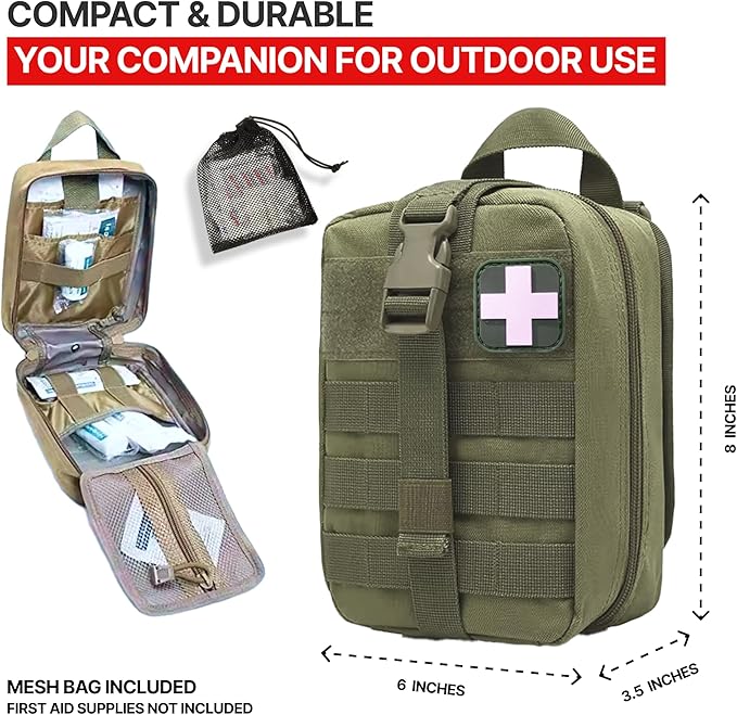 MOLLE Rip Away EMT First Aid IFAK Pouch Medical Empty Bag - Image 2