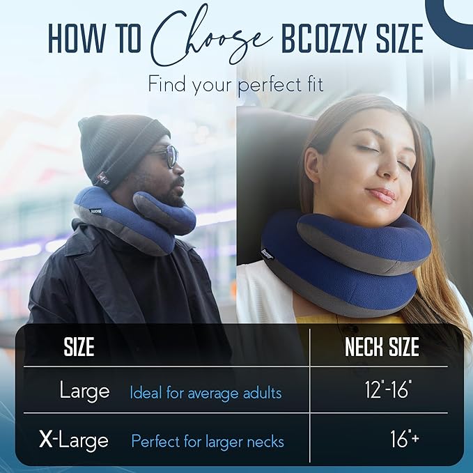 BCOZZY Neck Pillow for Travel Provides Double Support to The Head, and Chin in - Image 7