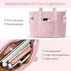 Tote Bag for Women with Zipper, Travel Tote Bags with Compartments Large - Image 8