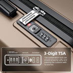 SHOWKOO Luggage Sets Expandable PC+ABS Durable Suitcase Double Wheels TSA Lock - Image 4