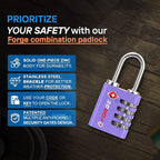 Forge Dual-Opening: Key or Combination Access Lock, TSA Approved Locks - Image 5