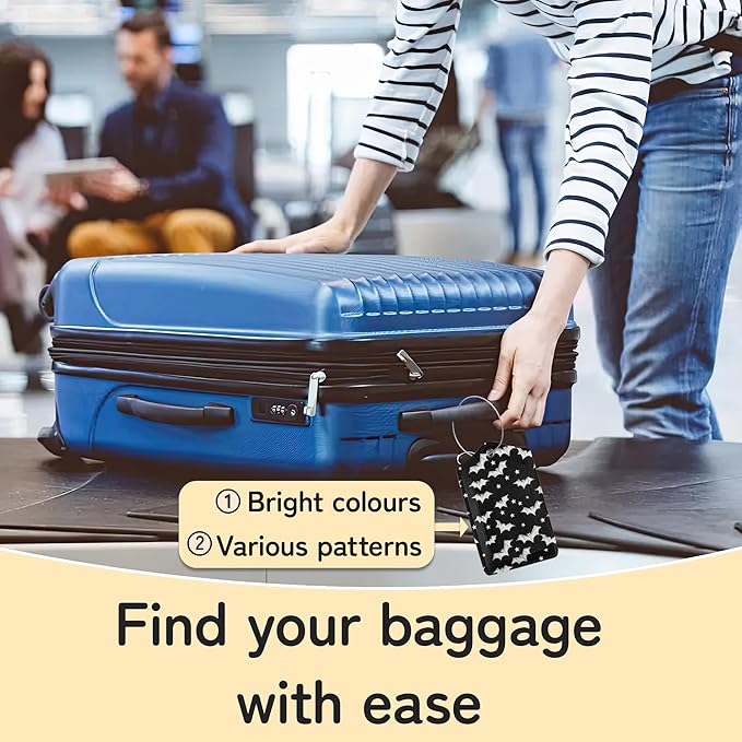 3 Pack PU Leahter Happy Halloween Luggage Tag - Image 6