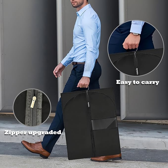Dress Bags for Gowns Long, Suit Bag Cover for Storage and Travel - Image 4