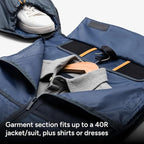 Halfday Convertible 2-in-1 Premium Garment Duffel Weekender Bag 40L | - Image 2