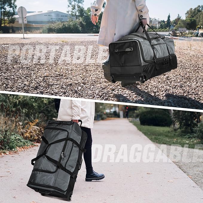 REDCAMP Large Rolling Duffle Bag - Image 7