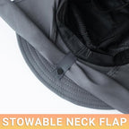 PFFY Sun Bucket Hats for Men Women 3” Wide Brim UPF 50+ Fishing & Beach Hat - Image 4
