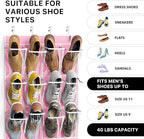 Simple Houseware 24 Pockets Large Clear Pockets Over The Door Hanging Shoe - Image 3