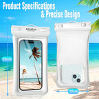 NEPHI IPX8 Floating Waterproof Phone Pouch 2 Pack-Up to 8.0"，Floating Phone Case - Image 4