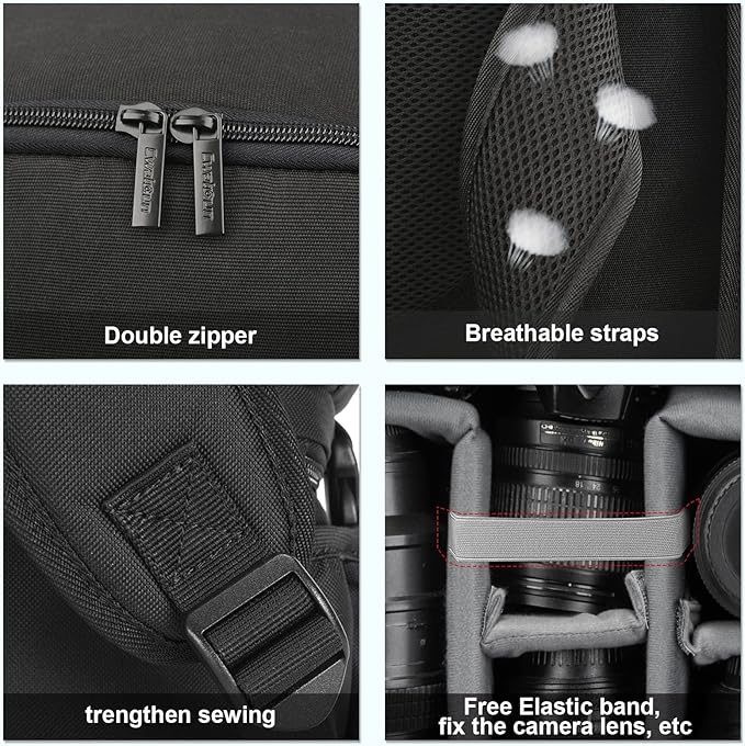 Cwatcun Camera Backpack Trolley Case Bag - Image 9