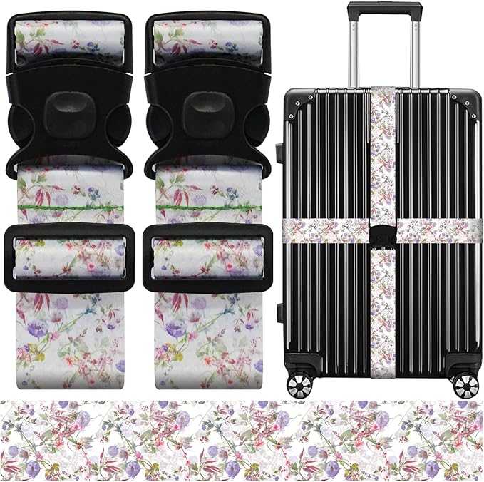 Luggage Straps for Suitcases, Travel Adjustable Belt by ZHOMA