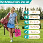 Wolt 2 Pcs Golf Shoe Bag for Travel- Zippered Shoes Carrier Bags - Image 6