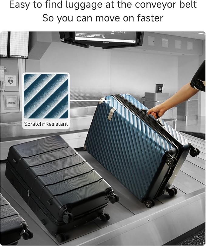 LUGGEX Luggage with Spinner Wheels, Polycarbonate Expandable Hard Shell Suitcase - Image 6
