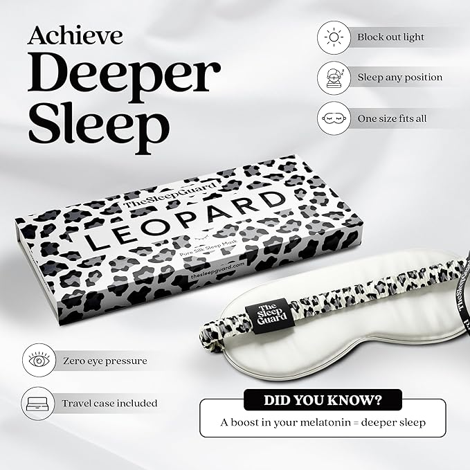 Pure Silk Sleep Mask Light Blocking Travel Essentials. Eye Masks - Image 3