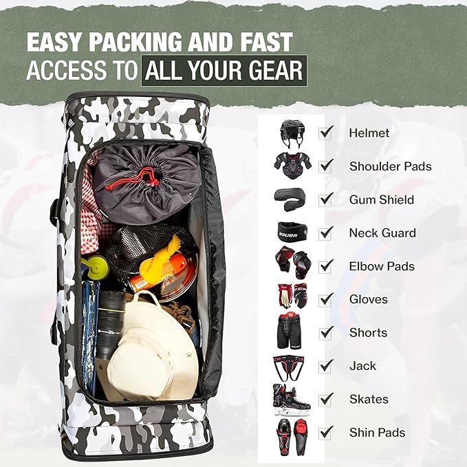 Jetstream Heavy Duty Multi Pocket Durable Sports Gym Equipment Travel Duffel Bag - Image 6
