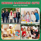 SUN EIGHT Kids Christmas Backpack – Glow in the Dark Santa & Reindeer Design - Image 8