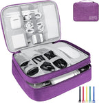 Electronics Travel Organizer, Large Double Layer Portable Waterproof Travel by Lcsmaokin