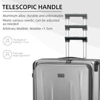 Carry On Luggage, 20 Inch Top Opening Aluminum Frame Lightweight Airline - Image 5