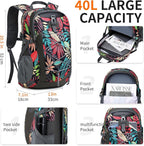 40L Hiking Backpack Lightweight Daypack Waterproof Travel Camping Backpack - Image 3