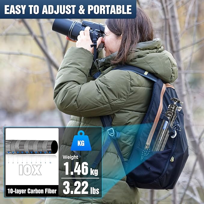 Carbon Fiber Tripod for Camera - Image 4