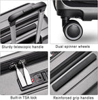 Luggage Sets 3 Piece, ABS Lightweight 20in/24in/28in Luggage, Expandable Carry - Image 5