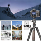 Compact Carbon Fiber Travel Camera Tripod - Image 3