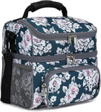 FlowFly Double Layer Cooler Insulated Lunch Bag Adult Lunch Box Large Tote Bag by FlowFly