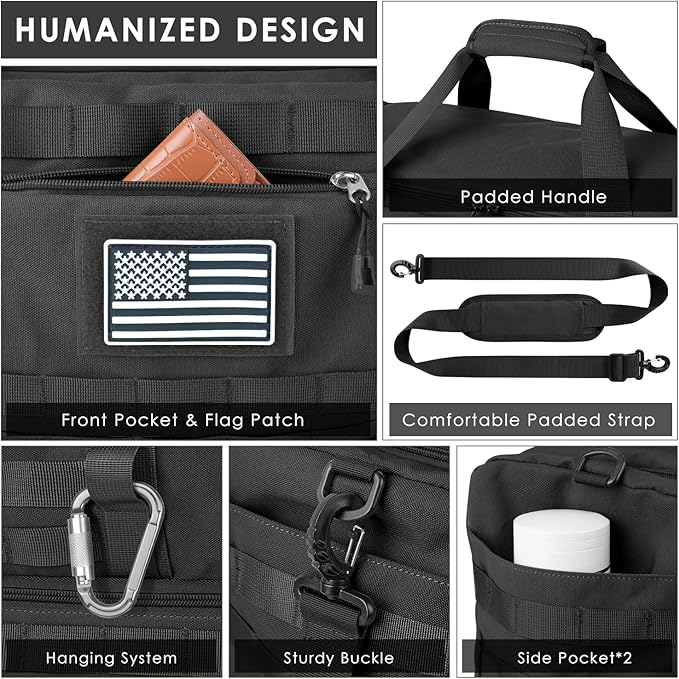 ETRONIK Travel Bag for Men Women, Gym Bag & Tactical Duffle Bags for Travel - Image 3