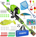 ODDSPRO Kids Fishing Pole Pink, Portable Telescopic Fishing Rod and Reel Combo by ODDSPRO