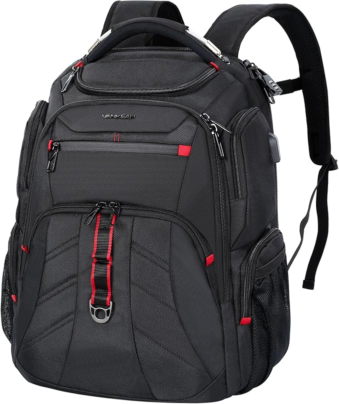 VANKEAN Travel Laptop Backpack 17.3 Inch TSA Friendly, Water-Repellent Anti by VANKEAN