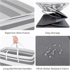HomeHacks Laundry Basket, 100L Each Waterproof, Freestanding Laundry Hamper - Image 2