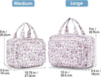 Travel Toiletry Bag for Women Large Hanging Makeup Bag Organizer Toiletries Bag - Image 2