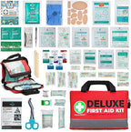 380 Pieces Deluxe First Aid Kit Compact Trauma Medical Kits by SuccorWare%C2%AE