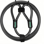 10 ft x 1/2" Heavy Duty Cut-Proof Security Cable | Flexible Vinyl-Coated by DAOSEC