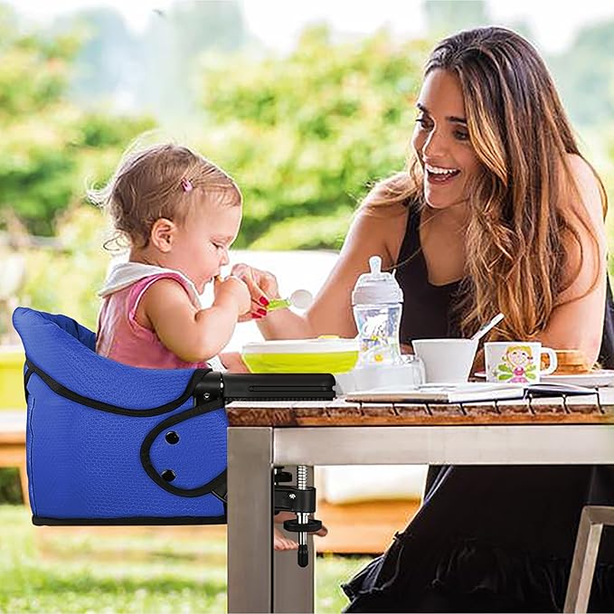 Hook On Chair with Removable Dining Tray, Portable Table High Chair, Folding - Image 8