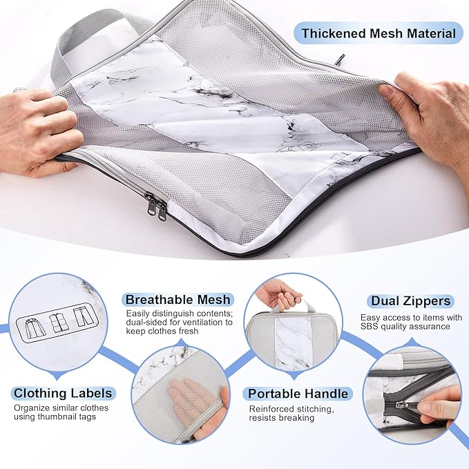 10 Set Compression Packing Cubes - Image 6