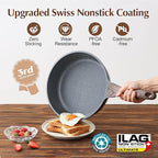 SENSARTE Nonstick Cookware Set 23-Piece, Non Stick Pots and Pans Set - Image 3