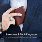 Leather RFID Wallet for Men, Slim Leather Mens Wallet, Handcraft Men's Wallets - Image 2