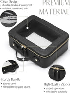 Popvibe Clear Makeup Bag Travel Cosmetic Case Transparent Toiletry Bag - Image 5