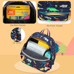 willikiva Cartoon Bus 12 Kindergarten Backpack - Image 4
