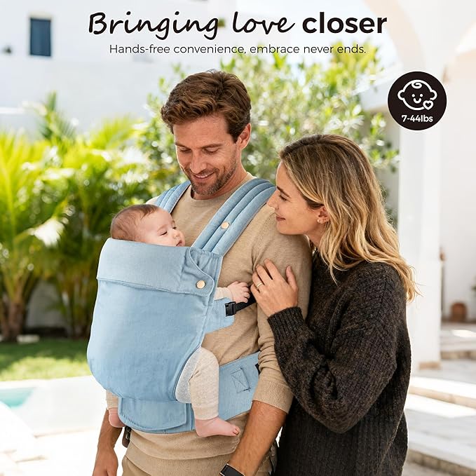 Baby Carrier Newborn to Toddler- Ergonomic, Cozy and Lightweight Infant Carrier - Image 7