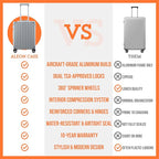 All Aluminum Lightweight Carry-On Luggage - Image 8