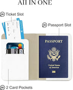 Passport Holder for Travel Essentials, RFID Blocking Passport Cover Case for - Image 4